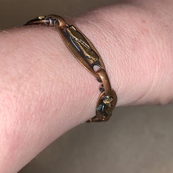 Vintage copper and brass bracelet - Picture 6 of 10